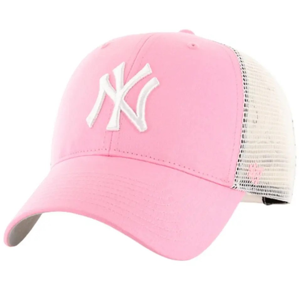 ⁨Czapka z daszkiem New York Yankees Branson 47 Jr (kolor Biały. Różowy)⁩ w sklepie Wasserman.eu