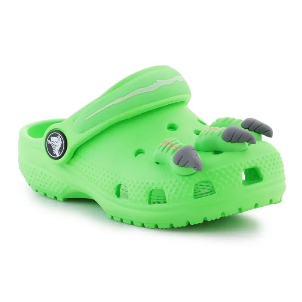 ⁨Klapki Crocs Classic I Am Dinosaur Clog Jr (kolor Zielony, rozmiar EU 19/20)⁩ w sklepie Wasserman.eu