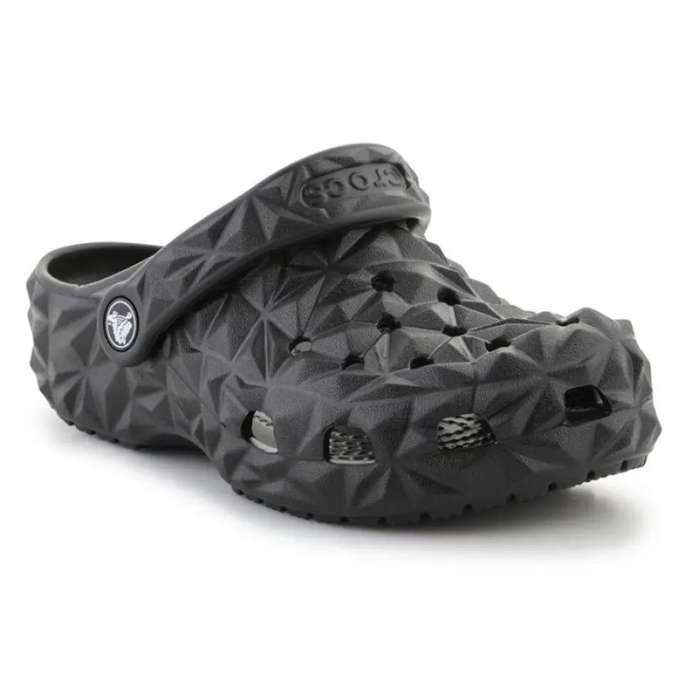 ⁨Klapki Crocs Classic Geometric Clog K Jr (kolor Czarny, rozmiar EU 29/30)⁩ w sklepie Wasserman.eu