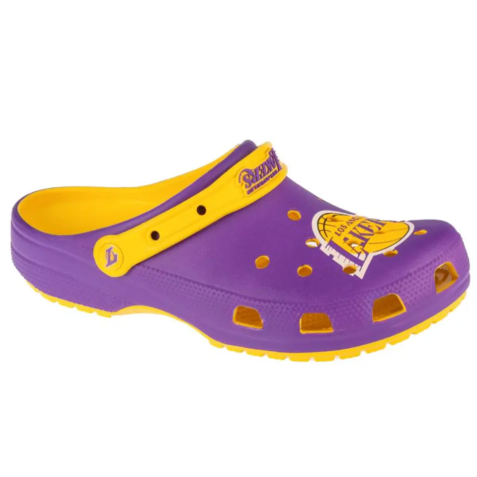 ⁨Klapki Crocs Classic NBA LA Lakers Clog M (kolor Fioletowy, rozmiar 46/47)⁩ w sklepie Wasserman.eu