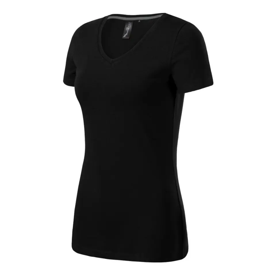 ⁨Koszulka Malfini Action V-neck W (kolor Czarny, rozmiar 2XL)⁩ w sklepie Wasserman.eu