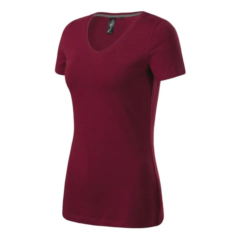 ⁨Koszulka Malfini Action V-neck W (kolor Czerwony, rozmiar 2XL)⁩ w sklepie Wasserman.eu