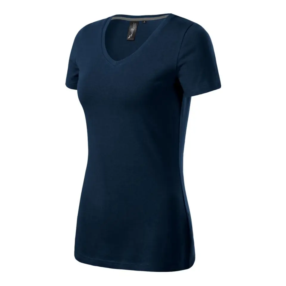 ⁨Koszulka Malfini Action V-neck W (kolor Granatowy, rozmiar 2XL)⁩ w sklepie Wasserman.eu