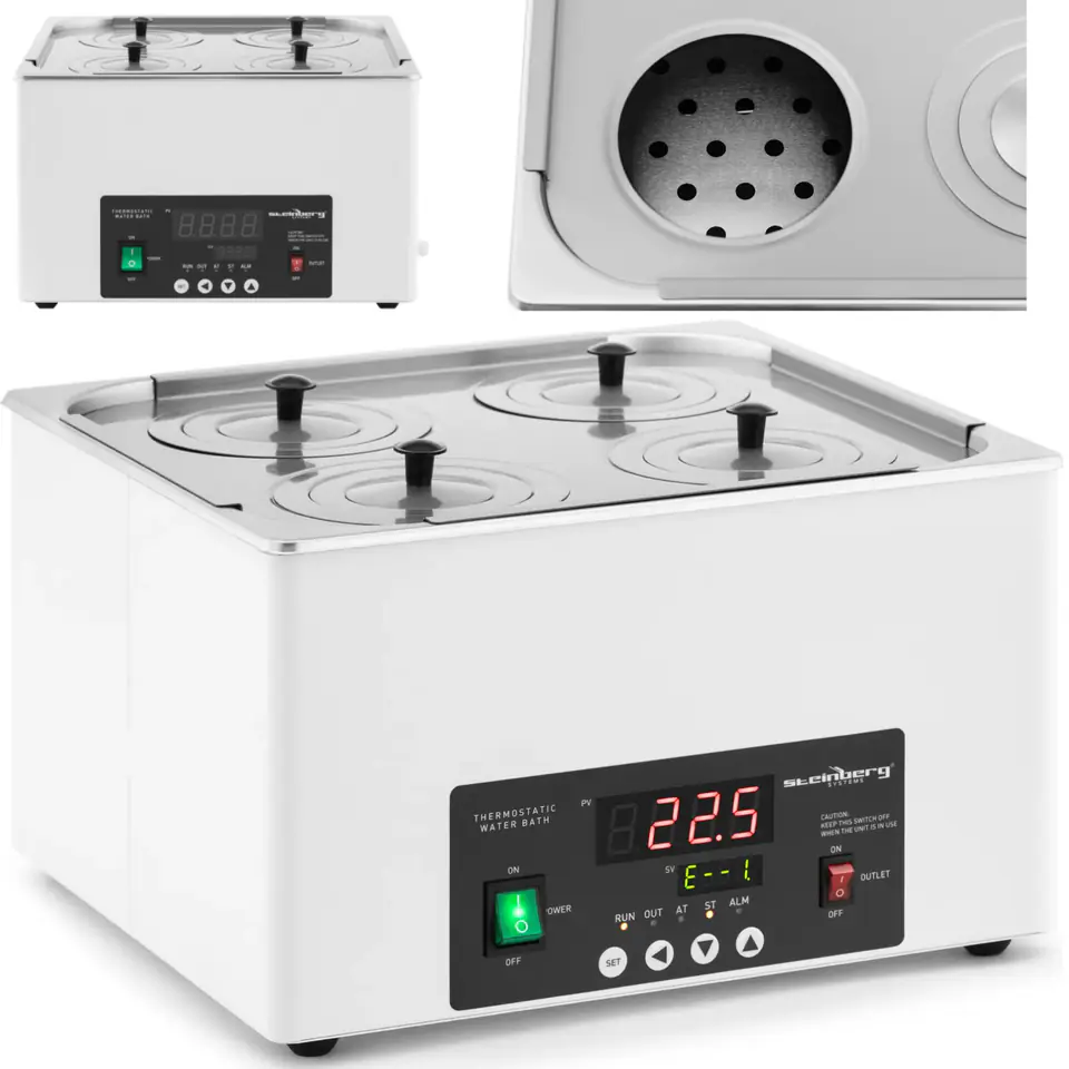 Łaźnia wodna laboratoryjna 4 miejscowa 5-100C 14.6 l w sklepie Wasserman.eu