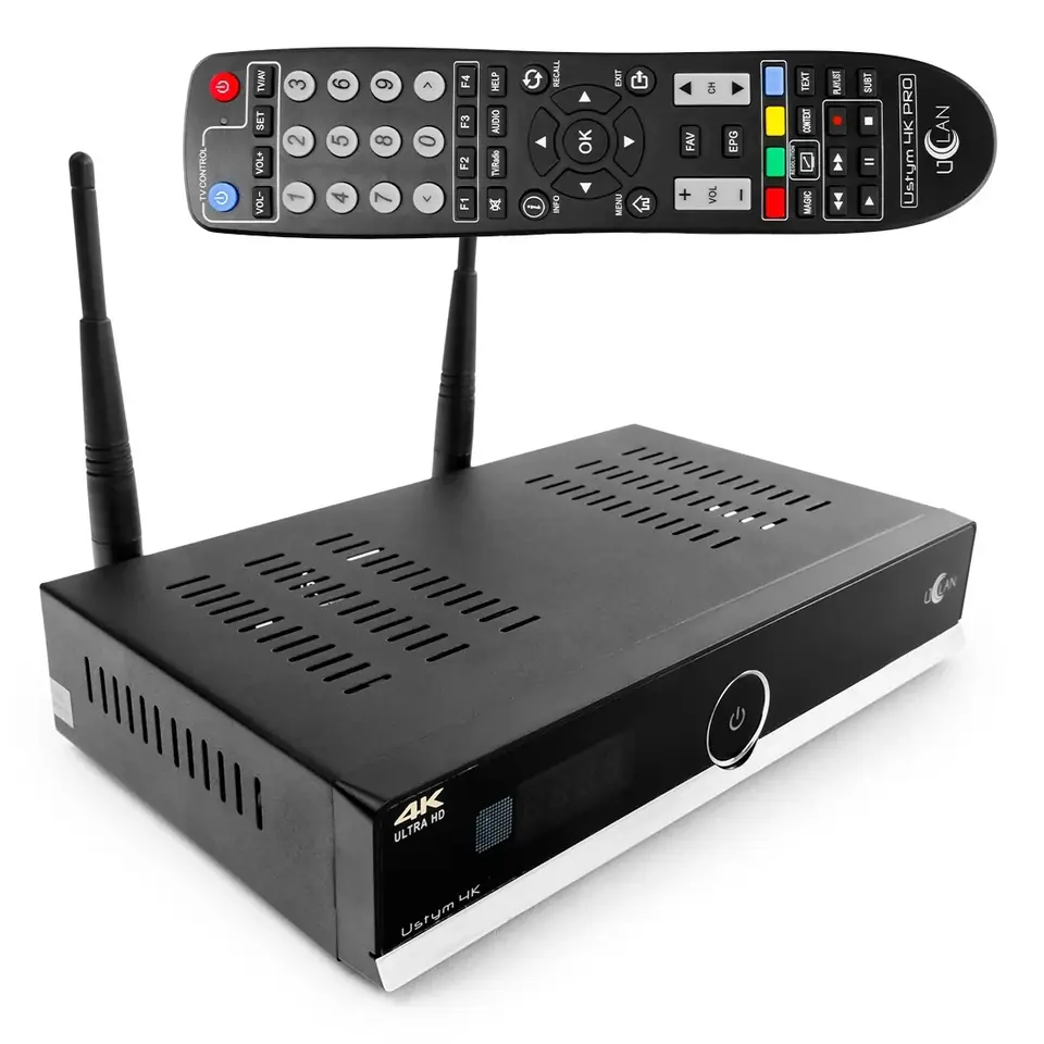 ⁨set-top box Ustym 4K PRO UHD E2 TWIN DVB-S2X⁩ w sklepie Wasserman.eu