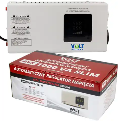 ⁨Voltage Stabilizer AVR 1000VA 8% SLIM⁩ at Wasserman.eu