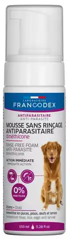 ⁨Francodex Pianka bez spłukiwania z dimetykonem dla psów 150ml⁩ w sklepie Wasserman.eu