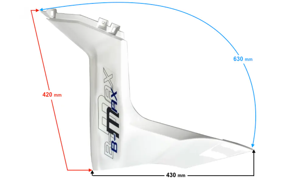 ⁨Obudowa przednia prawa biała do skutera B-Max⁩ w sklepie Wasserman.eu