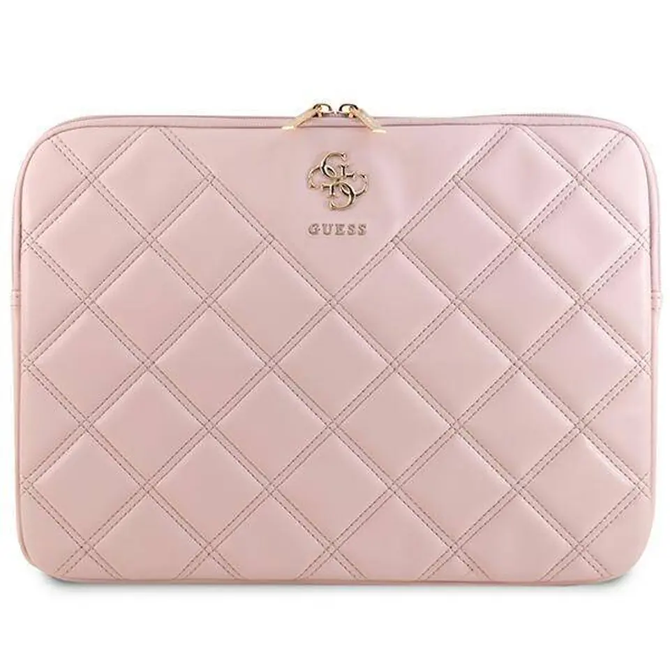 ⁨Wsuwka LAPTOP 14" Guess Sleeve Quilted 4G (GUCS14ZPSQSSGP) różowe⁩ w sklepie Wasserman.eu