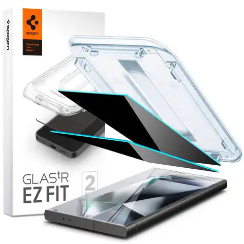 ⁨Szkło Hartowane SAMSUNG GALAXY S24 ULTRA Spigen Glas.tr "EZ Fit" Privacy 2-pack⁩ w sklepie Wasserman.eu