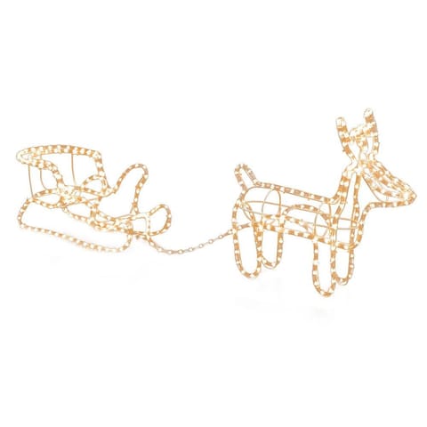 ⁨Reindeer with sleigh 324 led external⁩ at Wasserman.eu