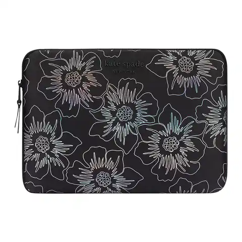 ⁨Kate Spade New York Puffer Sleeve - Pokrowiec MacBook Pro 14" / Notebook 14" (Hollyhock Iridescent Black)⁩ w sklepie Wasserman.eu