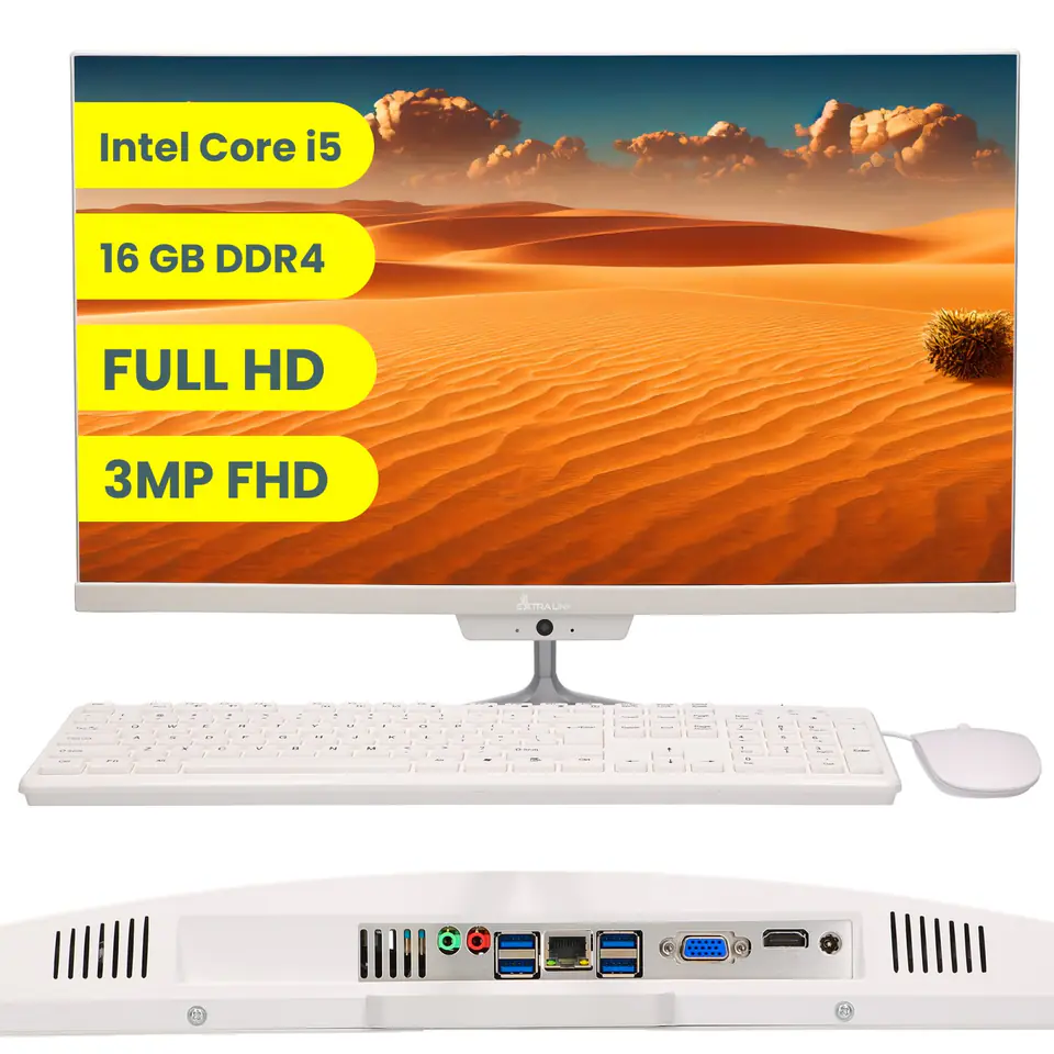 ⁨EXTRALINK ALL-IN-ONE PC OFFICE - ZESTAW KOMPUTEROWY PC INTEL I5 11300H 16GB DDR4 MEMORY IMP-SSD3 512GB SSD WITH WIRE KEYBOARD AND MOUSE WITH BUILT IN CAMERA⁩ w sklepie Wasserman.eu