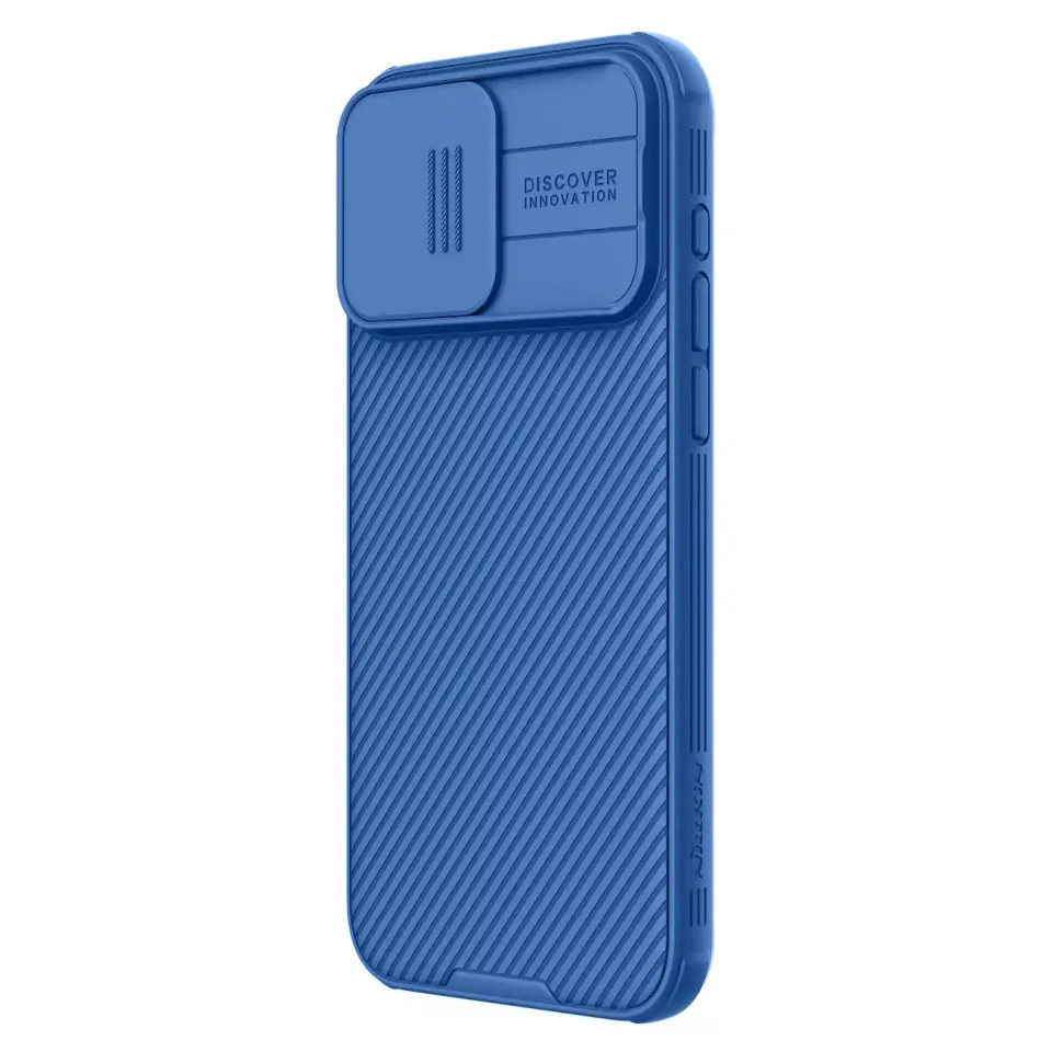 ⁨Pancerne etui Nillkin CamShield Pro Magnetic Case do iPhone 15 Pro Max z osłoną na aparat - niebieskie⁩ w sklepie Wasserman.eu