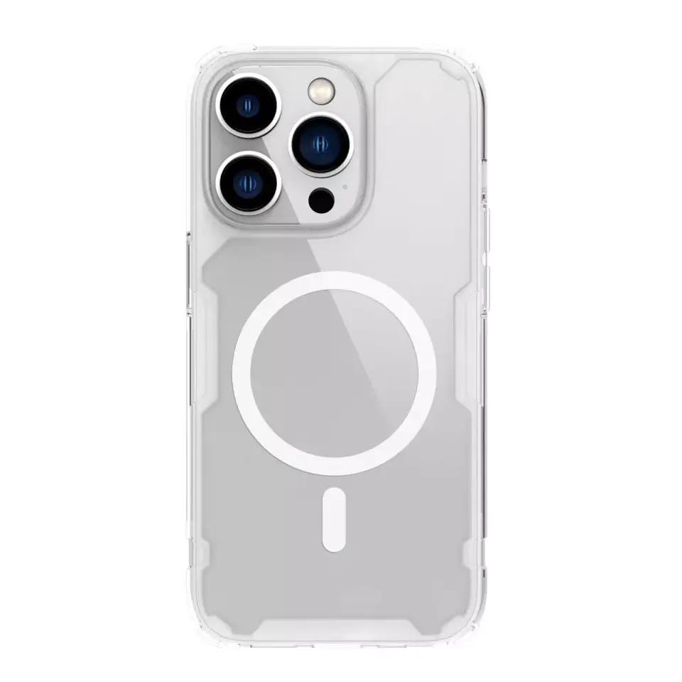 ⁨Pancerne etui z MagSafe Nillkin Nature Pro Magnetic do iPhone 15 Pro - białe⁩ w sklepie Wasserman.eu