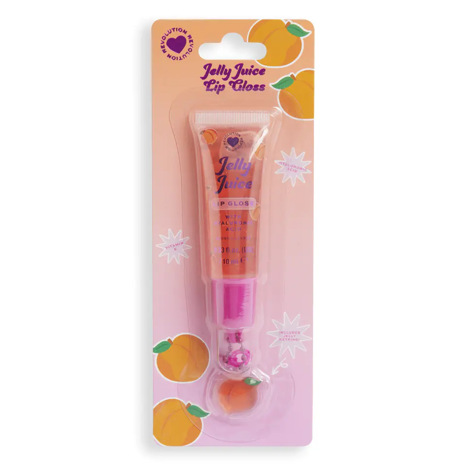 ⁨I HEART REVOLUTION Jelly Juice Błyszczyk do ust - Peach 10 ml⁩ w sklepie Wasserman.eu