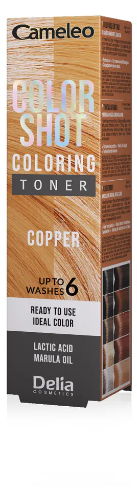 ⁨CAMELEO Color Shot Copper Toner do włosów 60 ml⁩ w sklepie Wasserman.eu