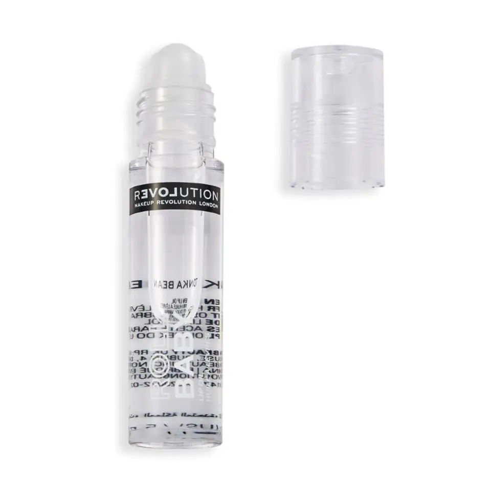 ⁨REVOLUTION Relove Roll Baby Lip Oil Tonka Bean Barwiący olejek do ust 5 ml⁩ w sklepie Wasserman.eu
