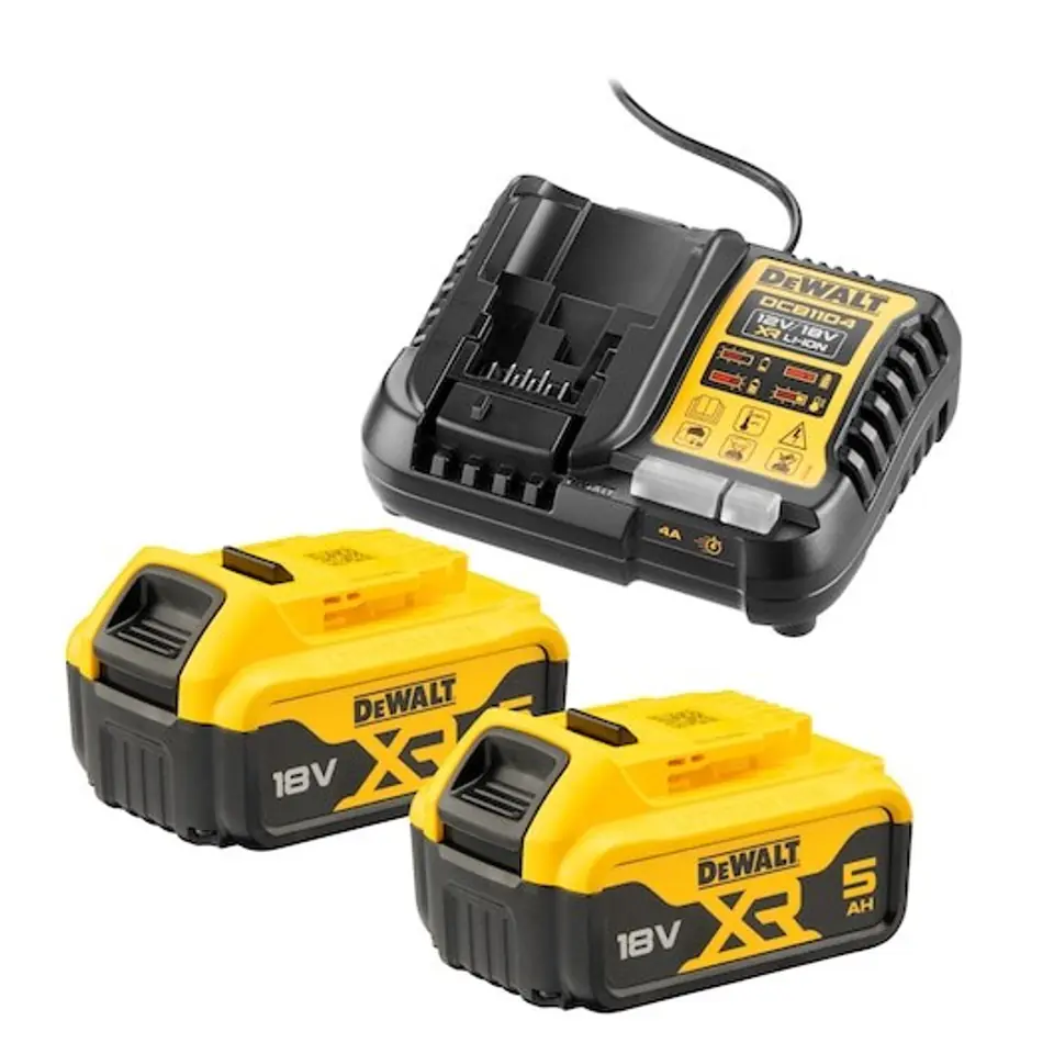 ⁨DEWALT ŁADOWARKA DCB1104 +2x5,0Ah DCB1104P2⁩ w sklepie Wasserman.eu