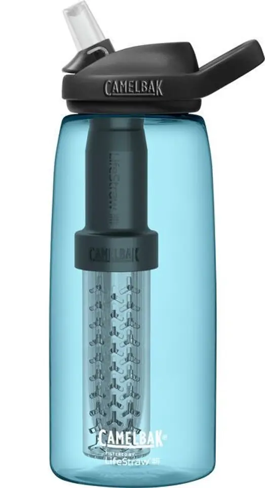 ⁨Butelka z filtrem CamelBak eddy+ 1L, filtered by LifeStraw, True Blue⁩ w sklepie Wasserman.eu