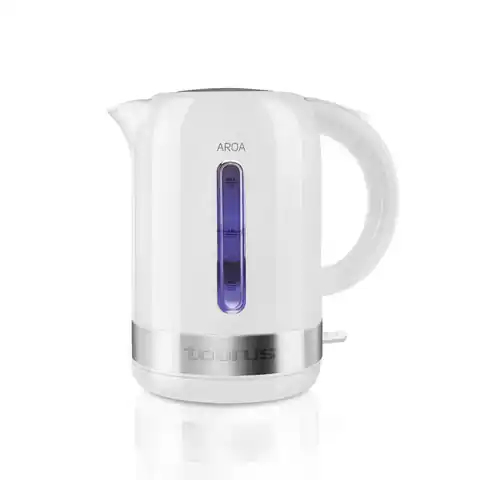 ⁨Taurus AROA electric kettle 1.7 L 2200 W White⁩ at Wasserman.eu