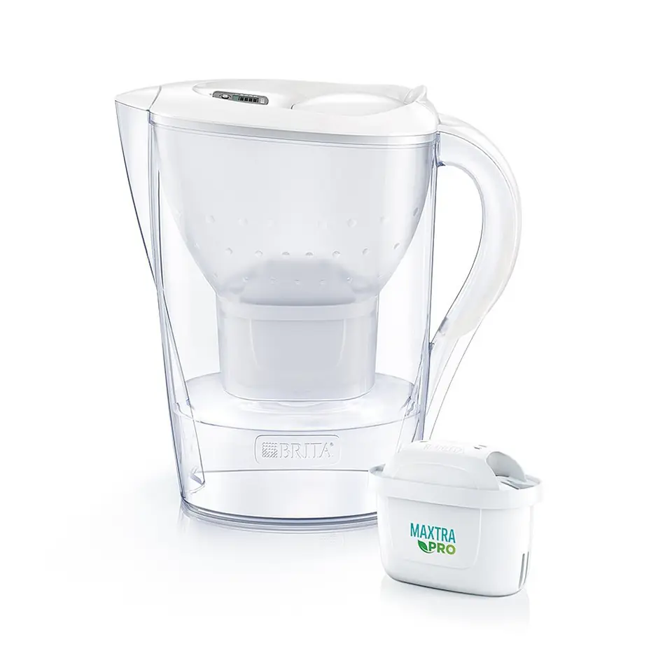 ⁨Dzbanek filtrujący Brita Marella+1 Maxtra Pro PP (biały ; 2,4l)⁩ w sklepie Wasserman.eu