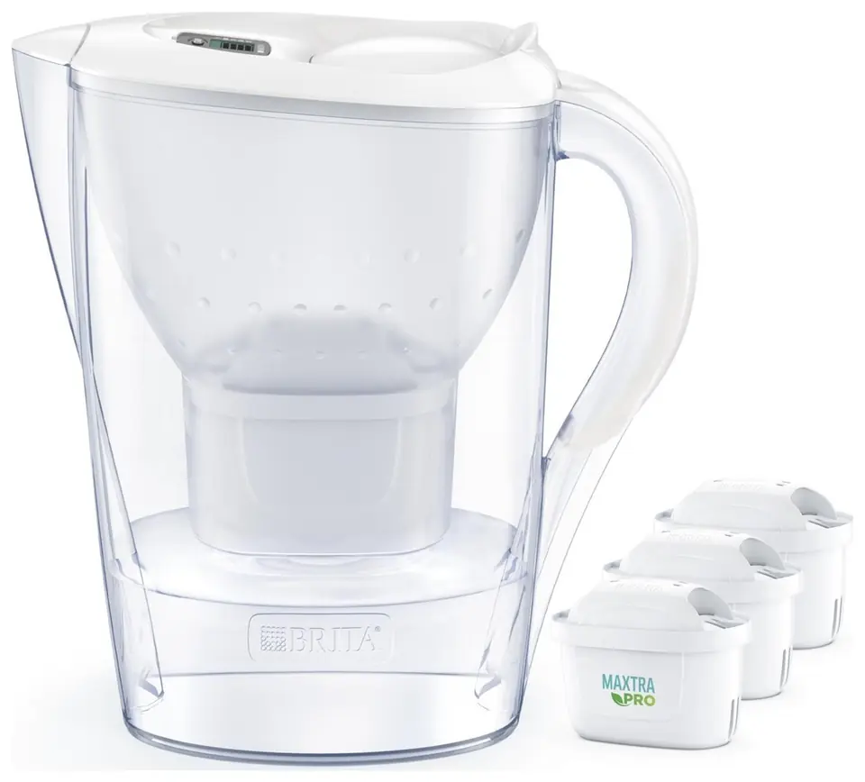 ⁨Dzbanek filtrujący Brita Marella+3 Maxtra Pro PP (biały ; 2,4l)⁩ w sklepie Wasserman.eu