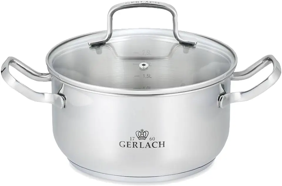 ⁨GERLACH. POT WITH LID 20cm SIMPLE⁩ at Wasserman.eu