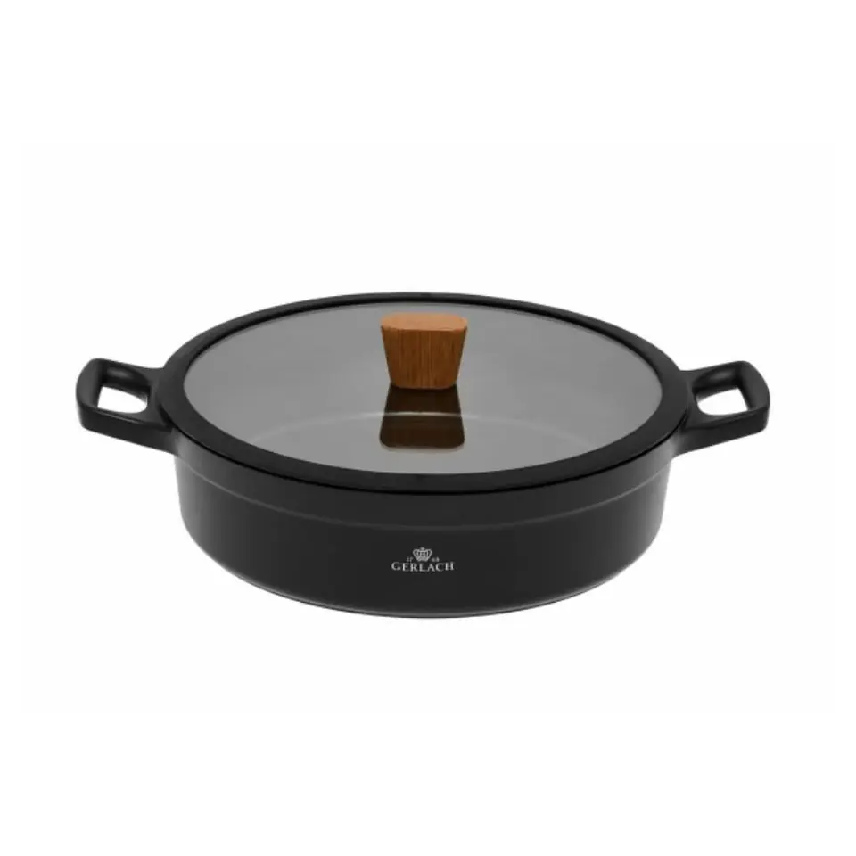 ⁨GERLACH. POT WITH LID DUR2 28cm⁩ at Wasserman.eu