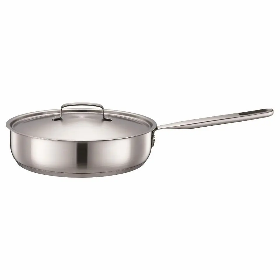 CHEF'S FRYING PAN 26 cm WITH LID ALL STEEL at Wasserman.eu