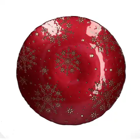 ⁨Patera świąteczna Ilprimofiocco - Czerwony, 40 cm⁩ w sklepie Wasserman.eu