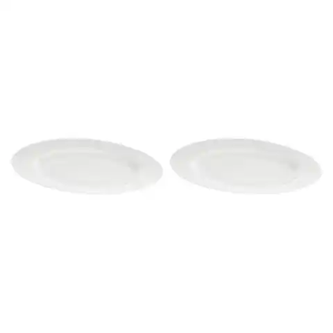 ⁨Set of 2 Essenziale round cake plates - White, 30 cm⁩ at Wasserman.eu