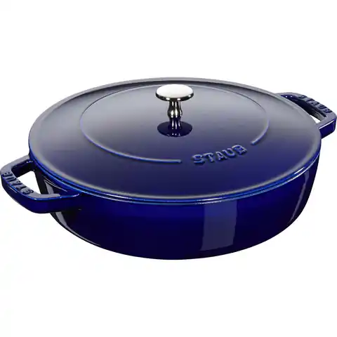 ⁨Deep frying pan with lid STAUB 28 cm 40511-476-0⁩ at Wasserman.eu