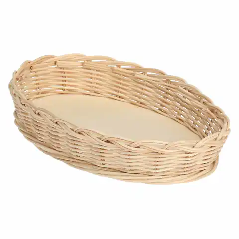 ⁨Midollino Oval Baking Dish Wicker Basket - Brown, 30 cm⁩ at Wasserman.eu