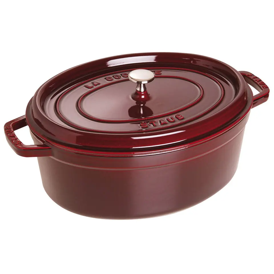 ⁨STAUB OVAL CAST IRON POT 40509-366-0 - 5,5 LTR GRENADINE⁩ at Wasserman.eu