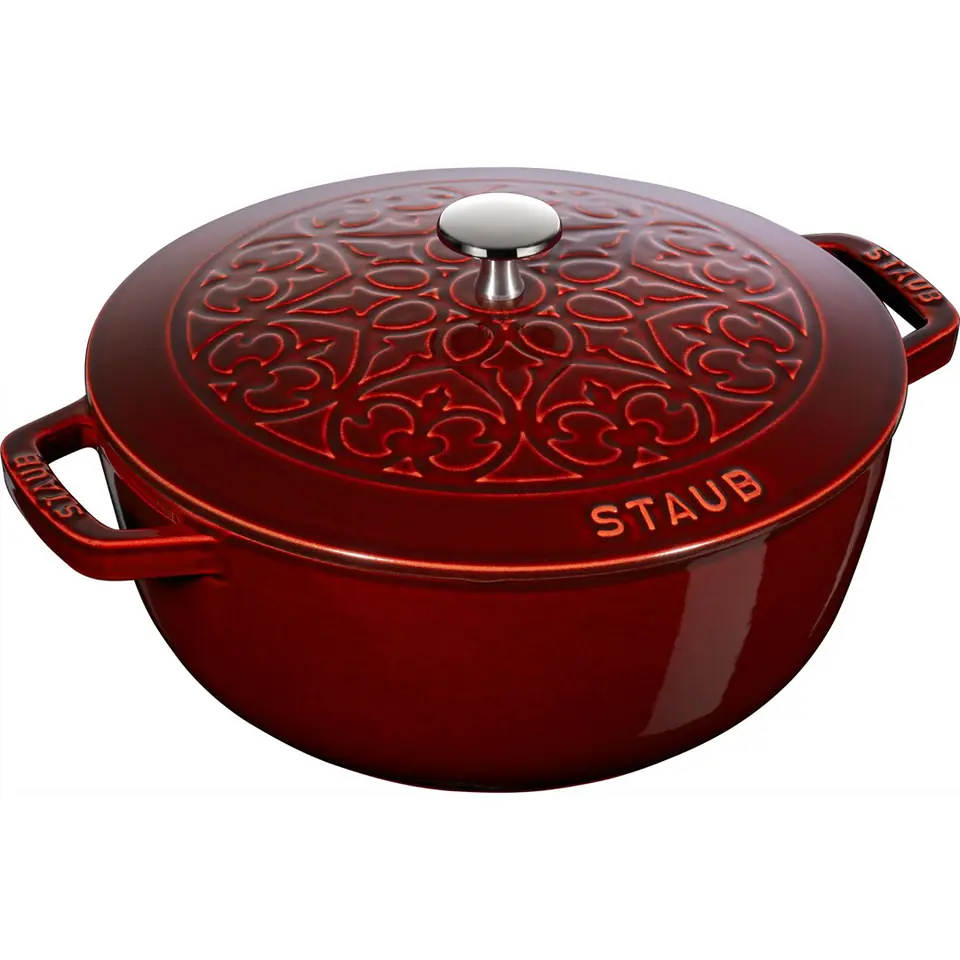 ⁨Round cast iron pot lily Staub - Grenadine, 5 ltr⁩ at Wasserman.eu