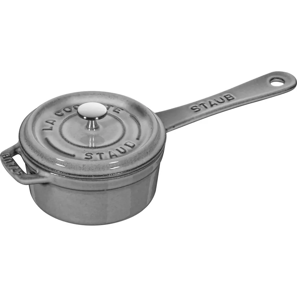 ⁨Staub Mini Cast Iron Casserole - 250 ml, Graphite⁩ at Wasserman.eu