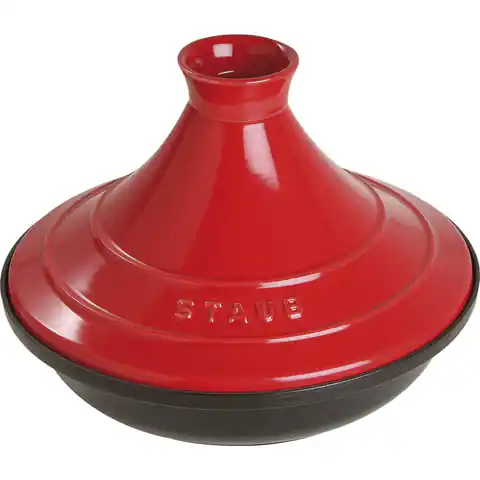 ⁨Naczynie do Tajine Staub - 28 cm, Czerwono-czarny⁩ w sklepie Wasserman.eu