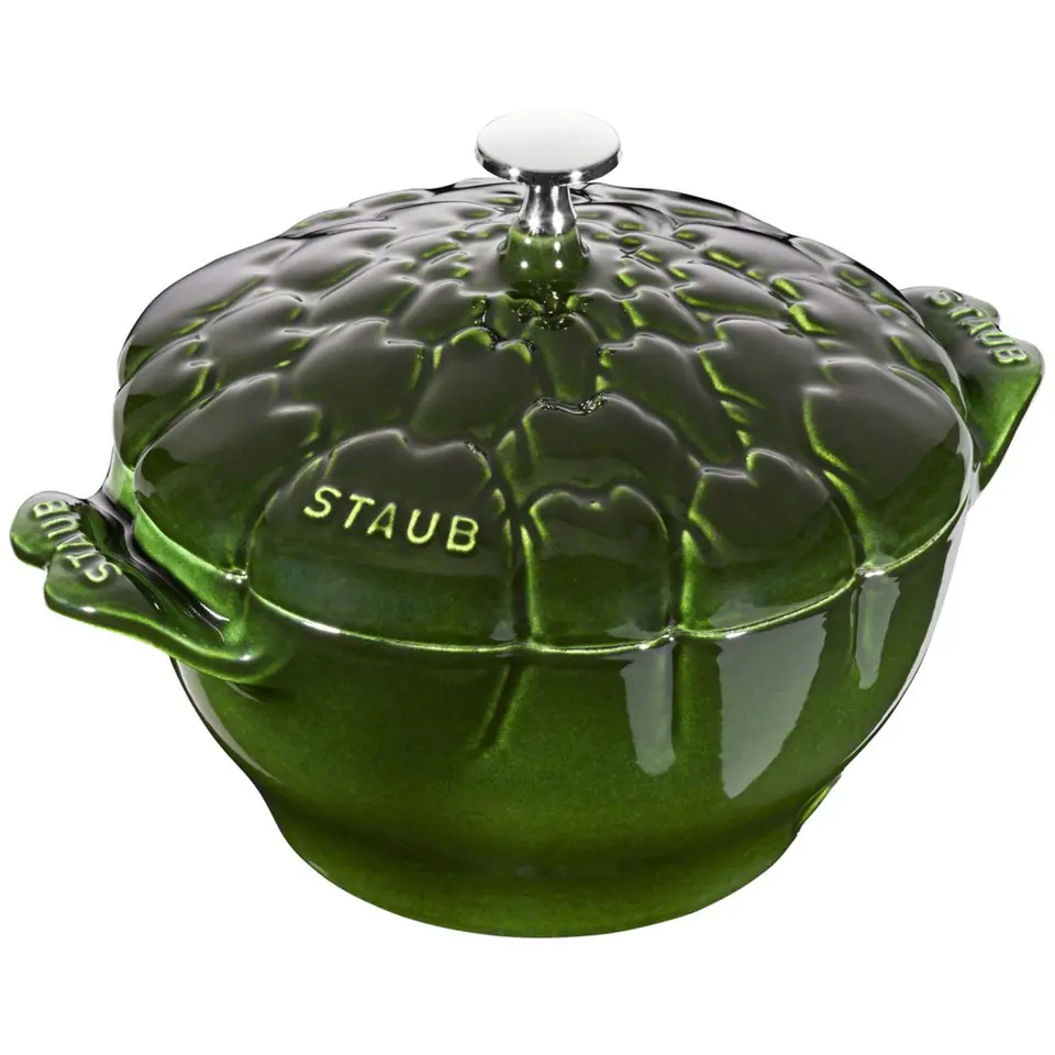 Staub Round Cast Iron Artichoke Pot - 3 ltr, Green at Wasserman.eu