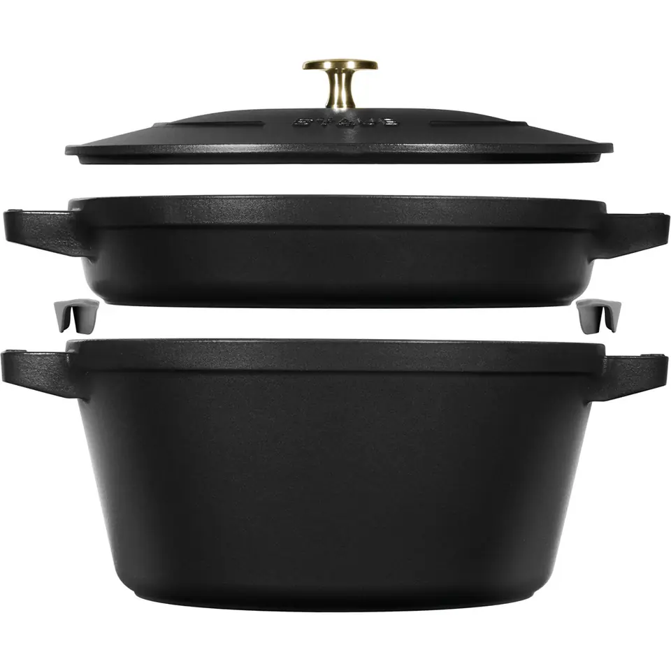 ⁨Staub La Cocotte Round Cast iron Casserole baking dish⁩ at Wasserman.eu