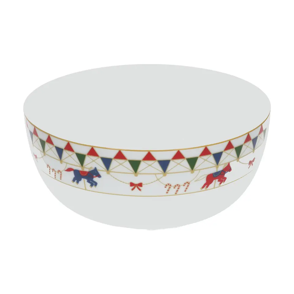 ⁨Xmas Carousel Round Salad Bowl - 25 cm⁩ at Wasserman.eu