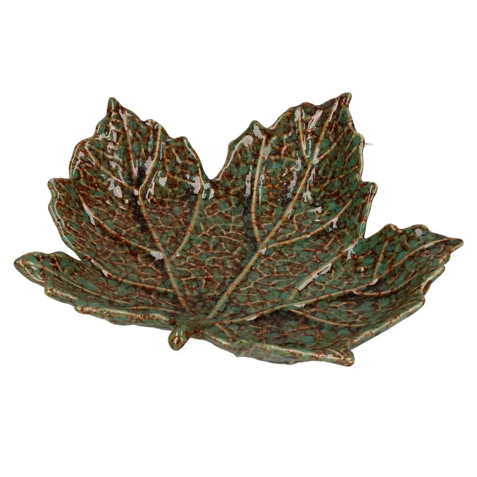 Set of 2 Sfogliami Plane Leaf Plates - Green, 19.5 cm at Wasserman.eu