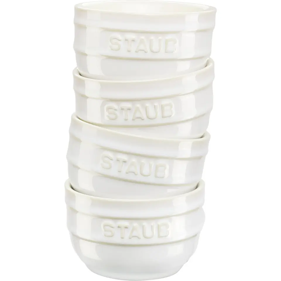 ⁨Staub Mini Ramekin Round, 4 pcs. - 200 ml, ivory⁩ at Wasserman.eu