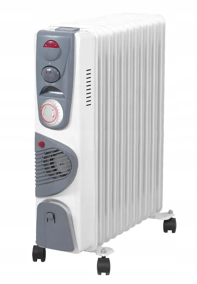 ⁨VOLTENO OIL-FILLED RADIATOR 11-FIN TURBO+TIMER 2500W+400W⁩ at Wasserman.eu