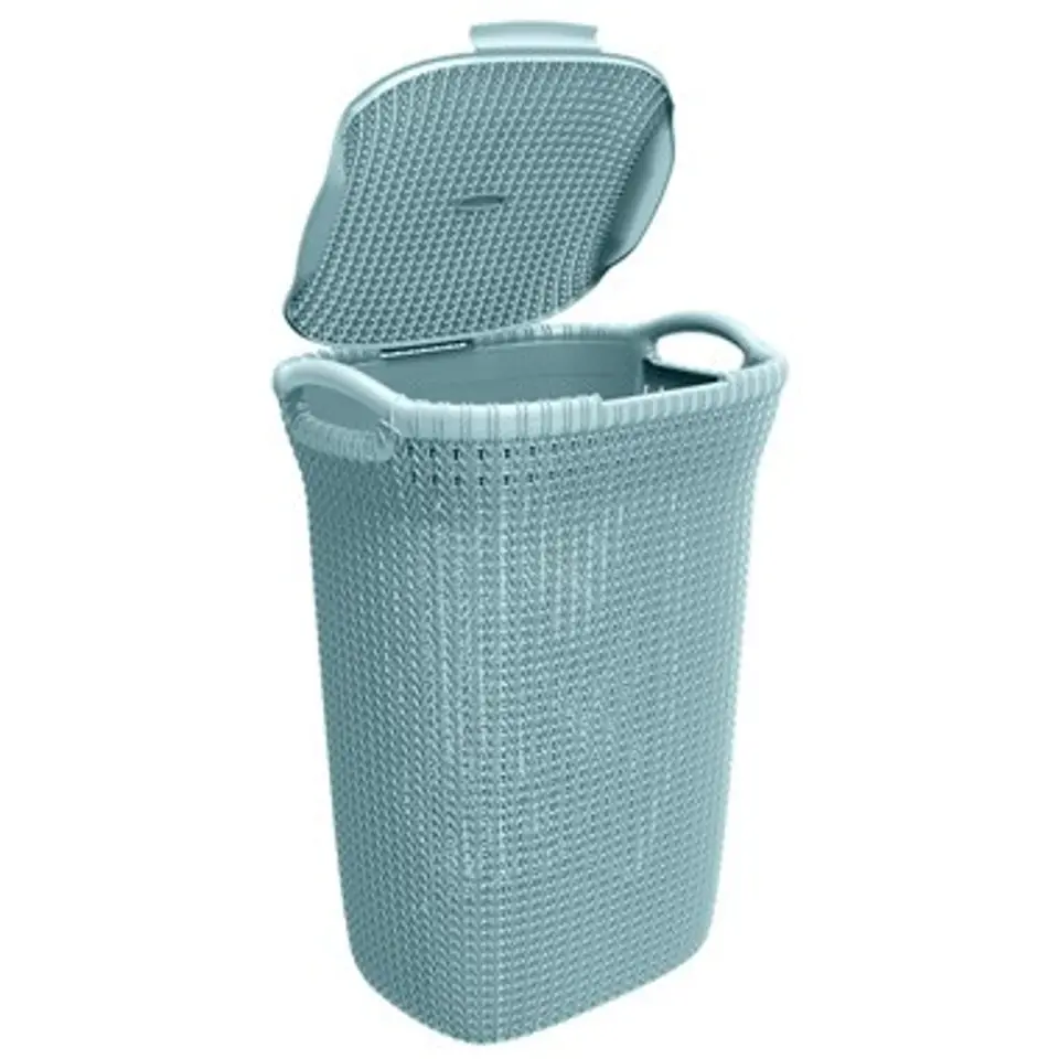 ⁨Curver Knit 3253923676037 laundry basket 57 L Rectangular Knitwear Blue⁩ at Wasserman.eu