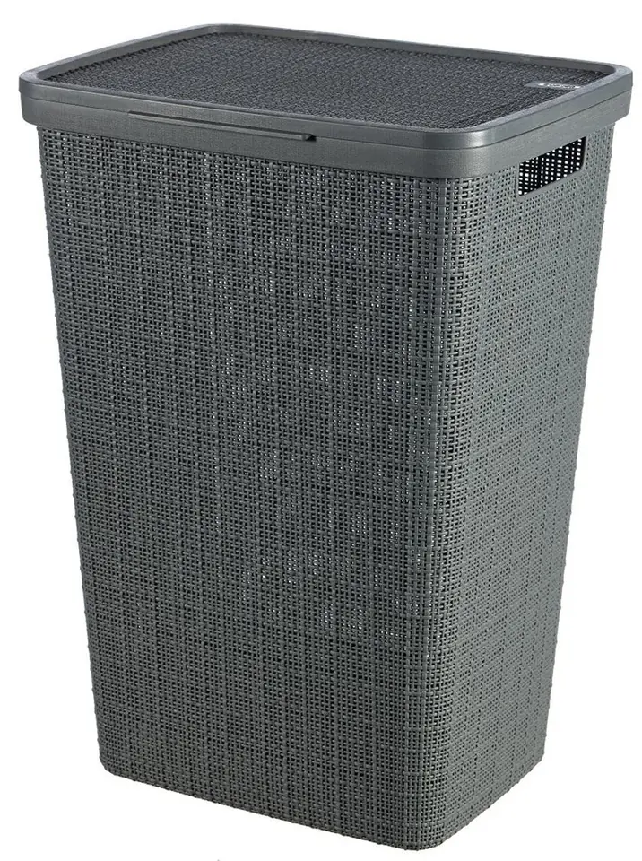 ⁨Curver laundry basket JUTE 58L Dark grey⁩ at Wasserman.eu