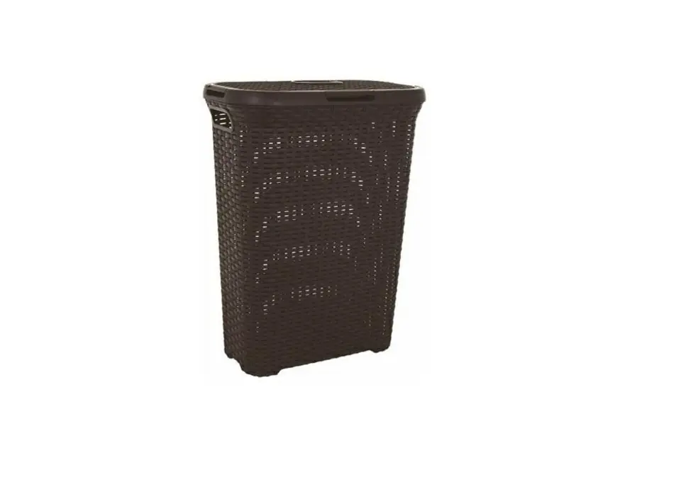 Kosz na bieliznę Curver NATURAL STYLE 40LCiemnyBrąz w sklepie Wasserman.eu
