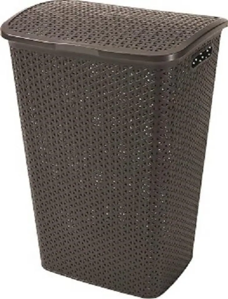 ⁨Curver 216581 laundry basket 55 L Square Rattan Brown⁩ at Wasserman.eu