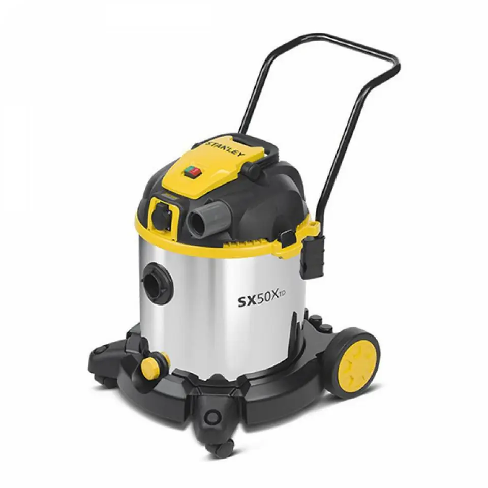 ⁨Odkurzacz przemysłowy STANLEY Wet&Dry SXVC50XTDE (1600W; kolor czarny)⁩ w sklepie Wasserman.eu