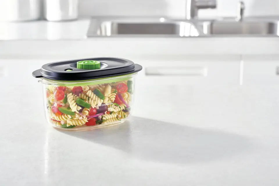 ⁨FoodSaver FFC022X food storage container Oval Box 1.2 L Black, Transparent 1 pc(s)⁩ at Wasserman.eu